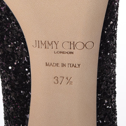 Jimmy Choo Coarse Glitter Degrade Romy 100 Pumps 37.5 Pink Black 8 of 10