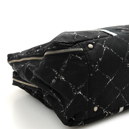 Chanel Nylon Large Travel Duffle Bag Black 9 of 10