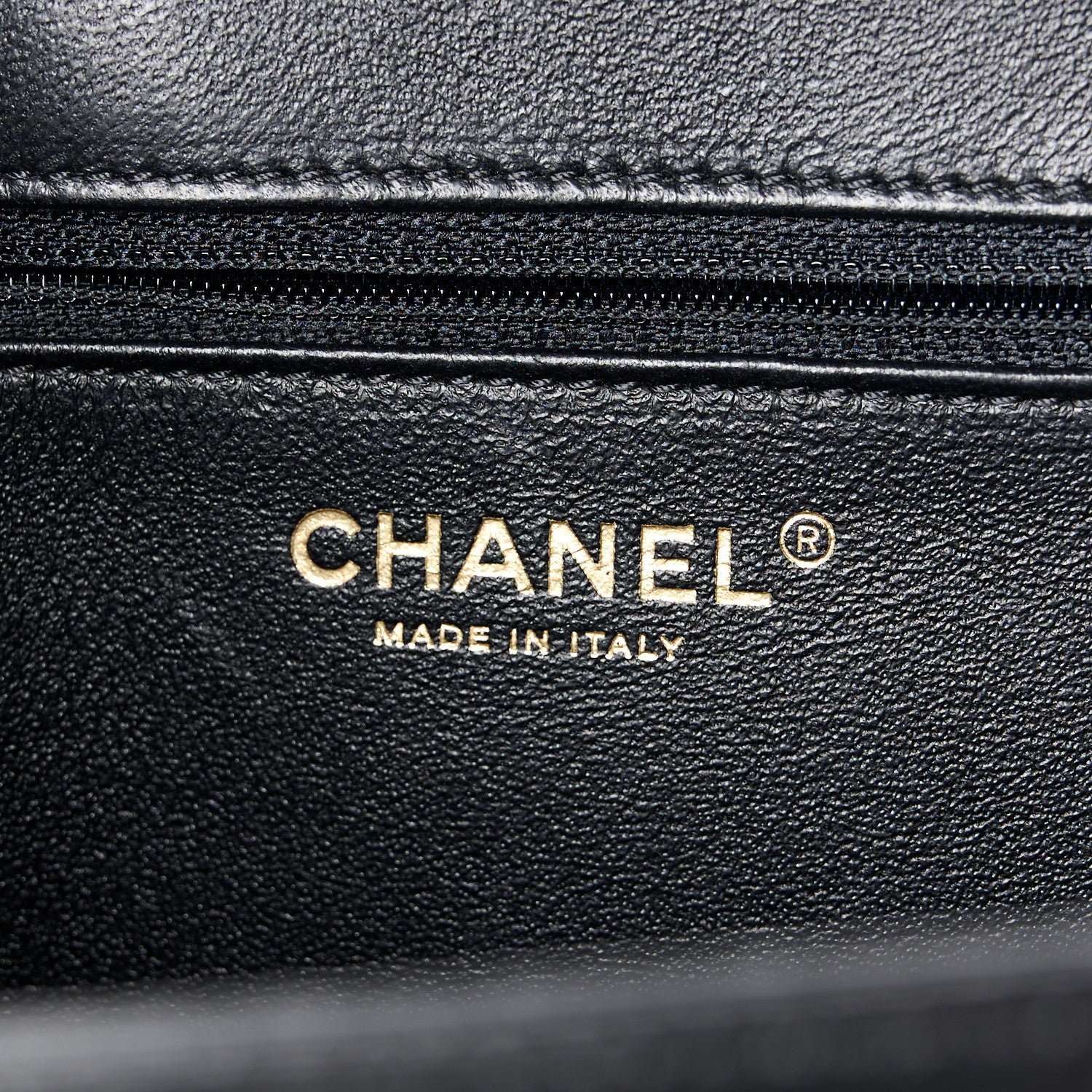 Chanel Caviar Quilted Large CC Filigree Vanity Case Navy Black 8 of 12