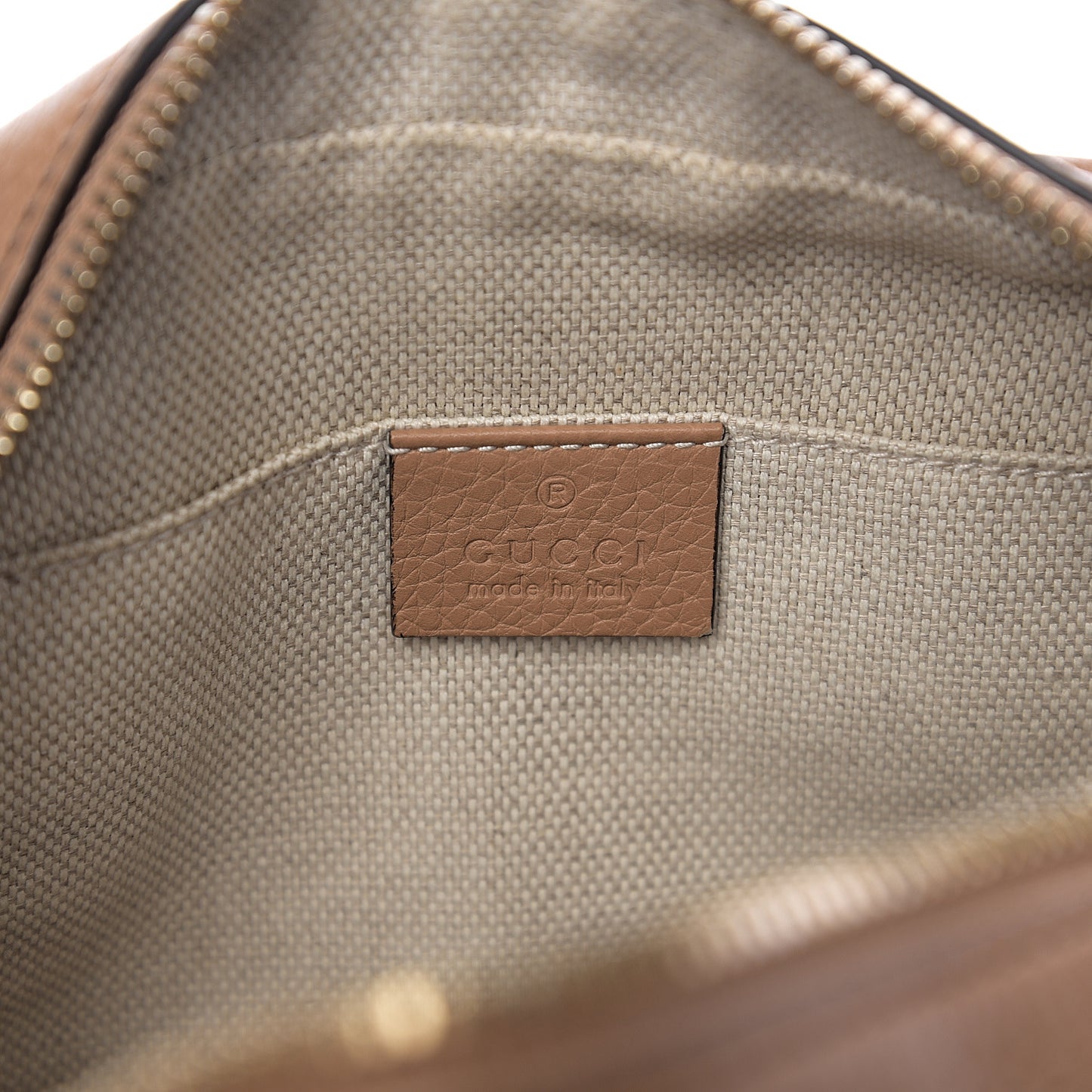 Pebbled Calfskin Small Soho Disco Bag Camelia