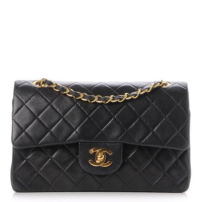 Chanel Lambskin Quilted Small Double Flap Black 1 of 9