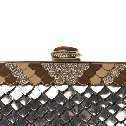Judith Leiber Crystal Metallic Clutch Antique Gold 8 of 10