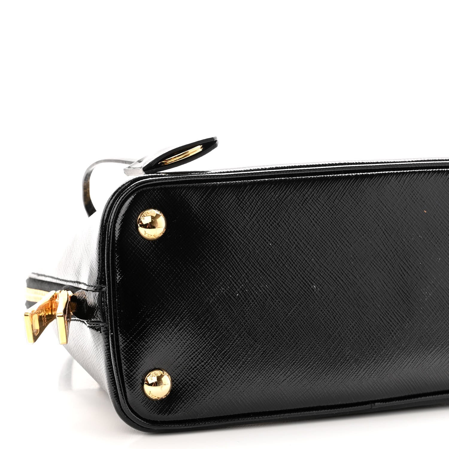 Prada Saffiano Vernice Small Promenade Tote Black 8 of 9