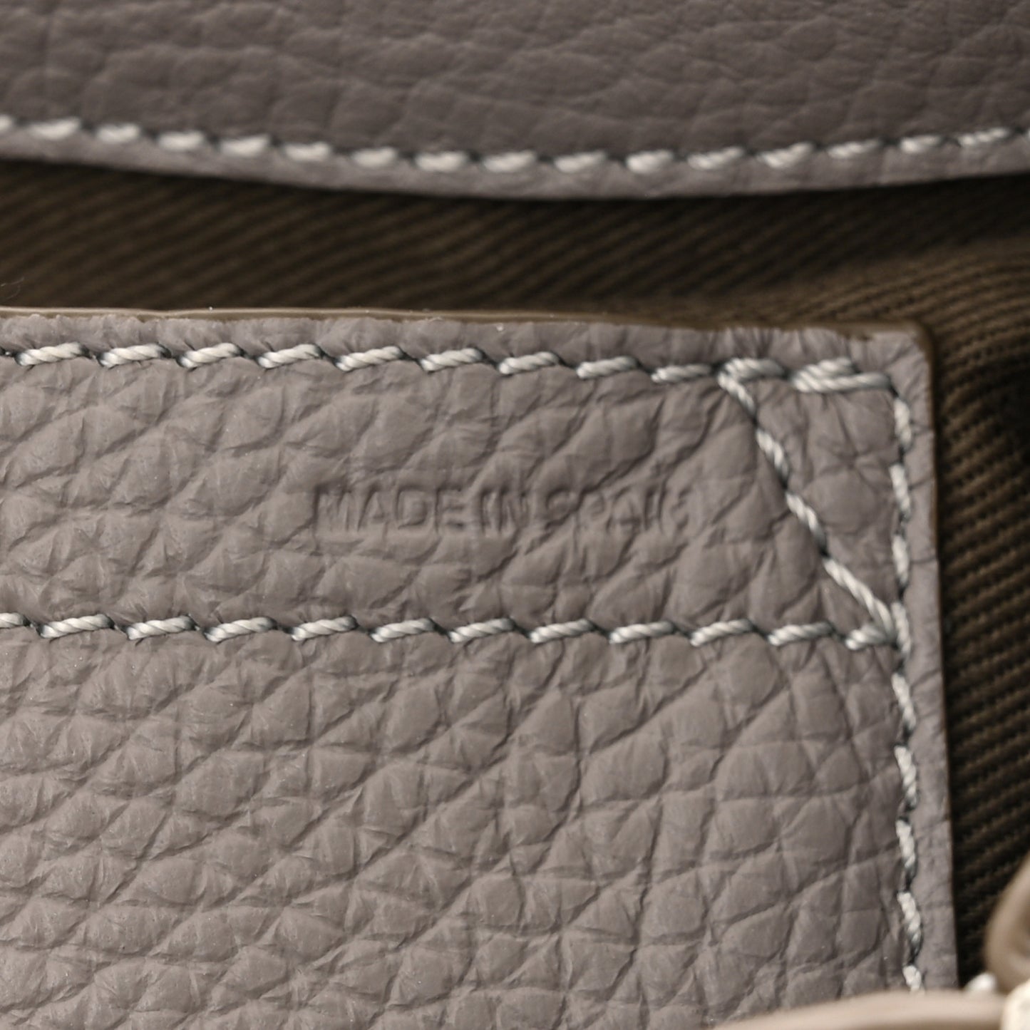 Calfskin Mini Marcie Round Crossbody Bag Cashmere Grey