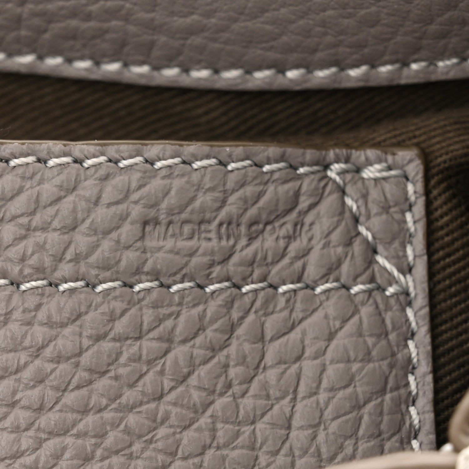 Chloe Calfskin Mini Marcie Round Crossbody Bag Cashmere Grey 7 of 12
