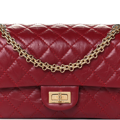 Chanel Aged Calfskin Quilted 2.55 Reissue 225 Flap Red 7 of 10