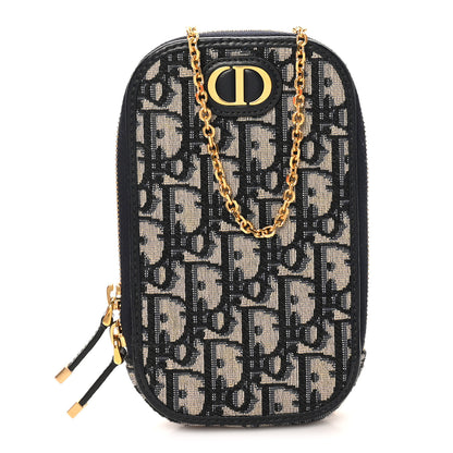 Christian Dior Oblique 30 Montaigne Phone Holder Blue 7 of 10