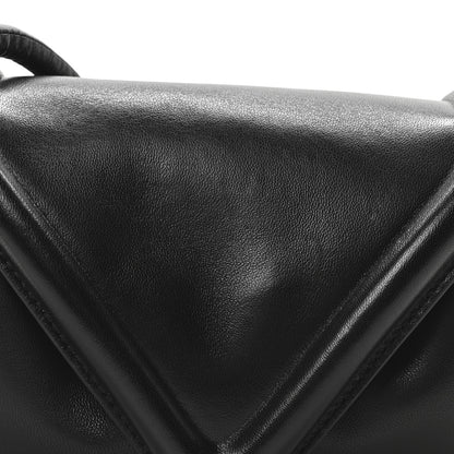 Bottega Veneta Lambskin Small Beak Triangle Flap Shoulder Bag Black 7 of 9