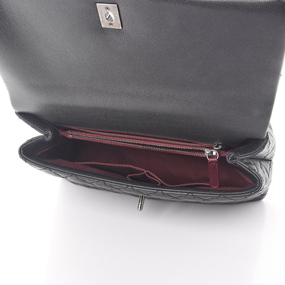 Chanel Caviar Quilted Medium Coco Handle Flap Black 5 of 8