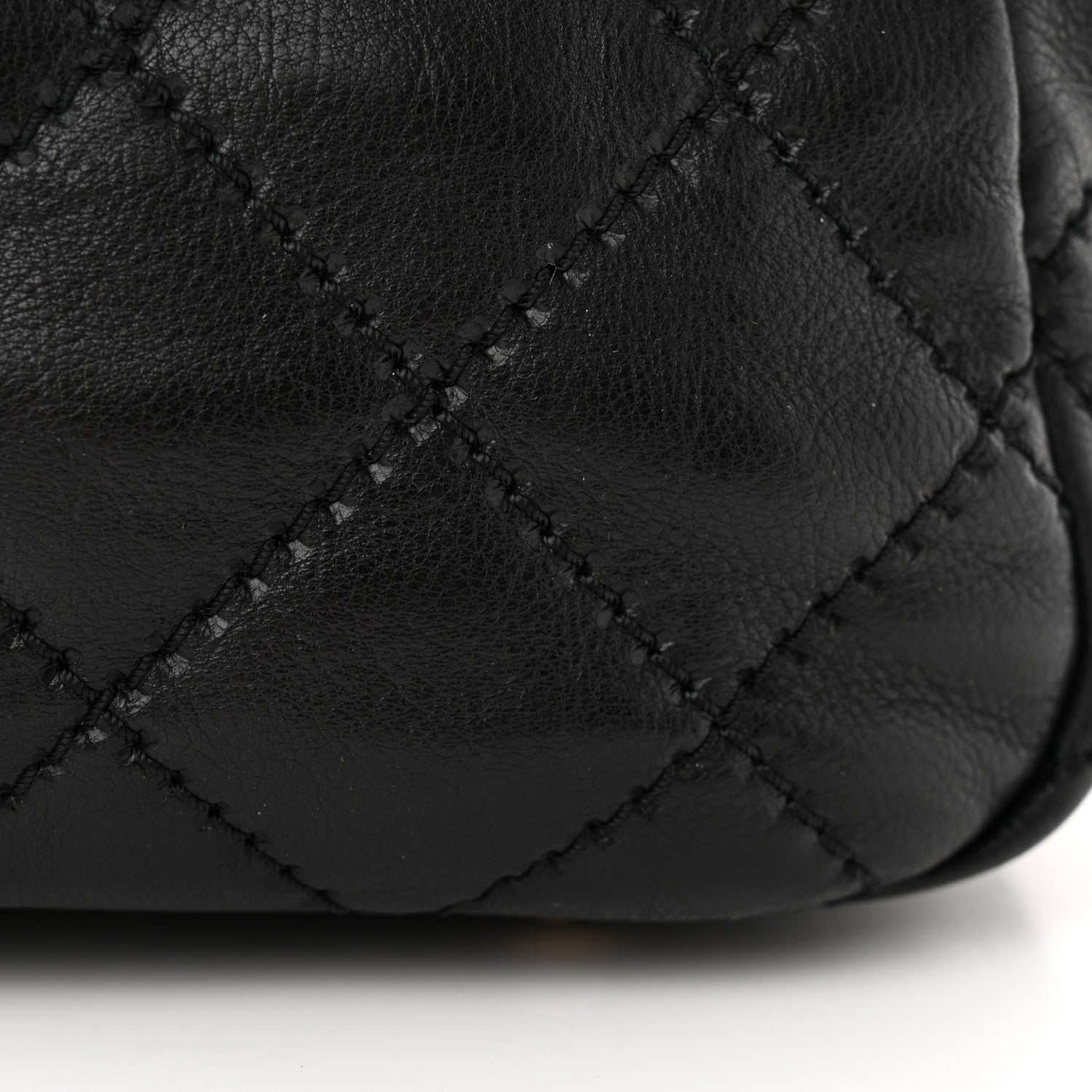 Chanel Calfskin Quilted Retro Chain Flap Black 16 of 18