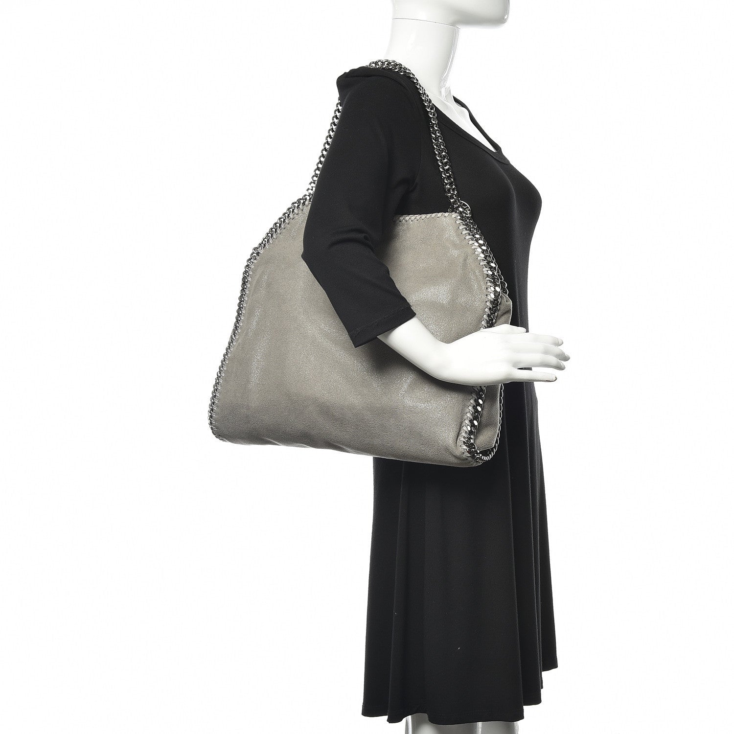 Stella McCartney Shaggy Deer Small Falabella Tote Light Grey 2 of 10