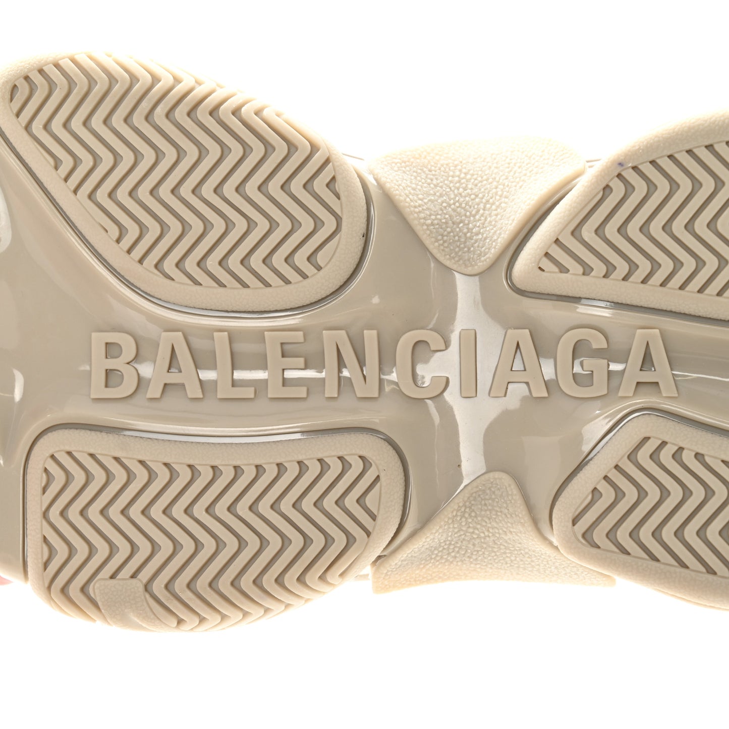 Fabric Mesh Womens Triple S Sneakers 39 Beige