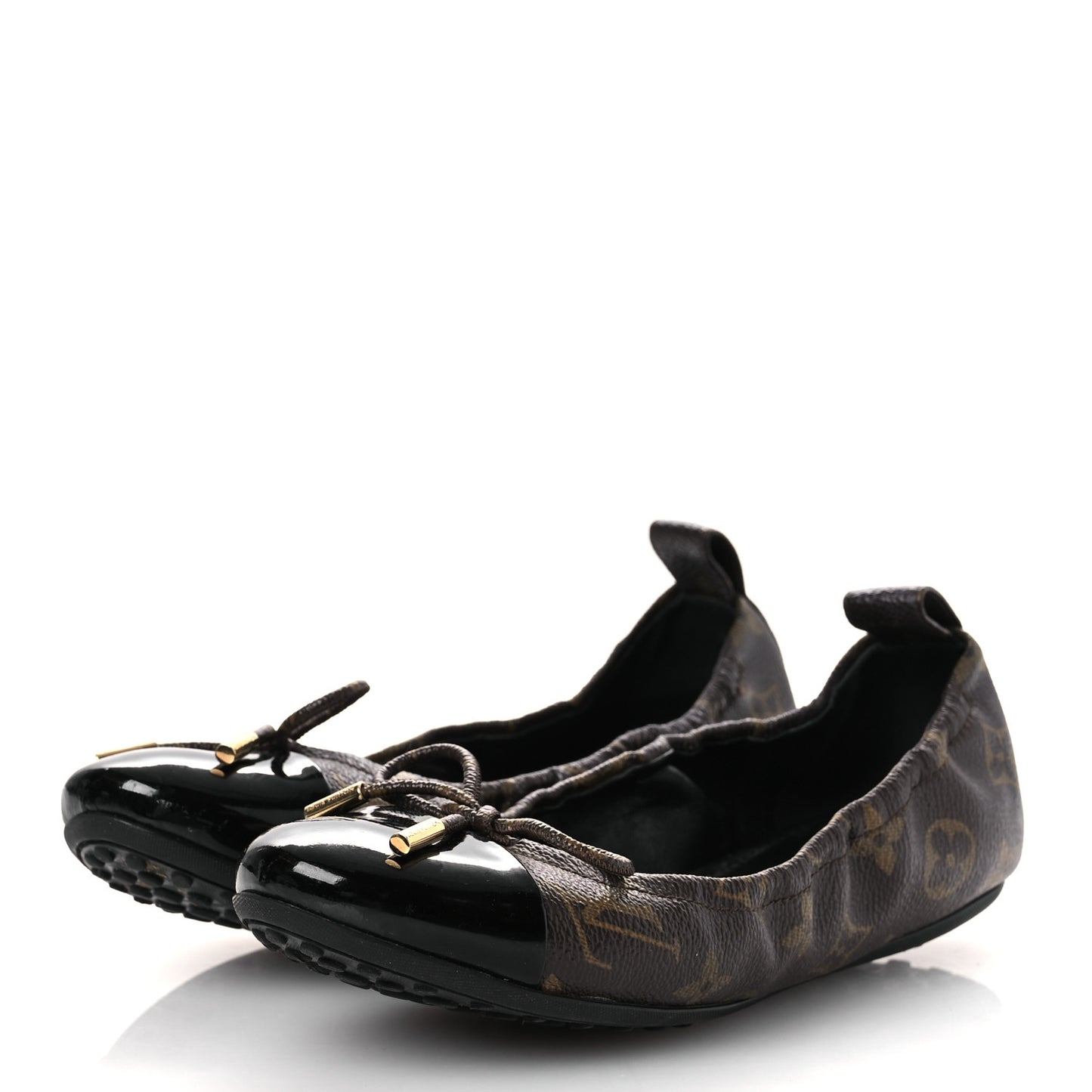 Monogram Flirty Ballerina Flats 37 Black