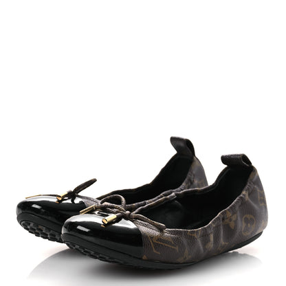 Louis Vuitton Monogram Flirty Ballerina Flats 37 Black 4 of 16