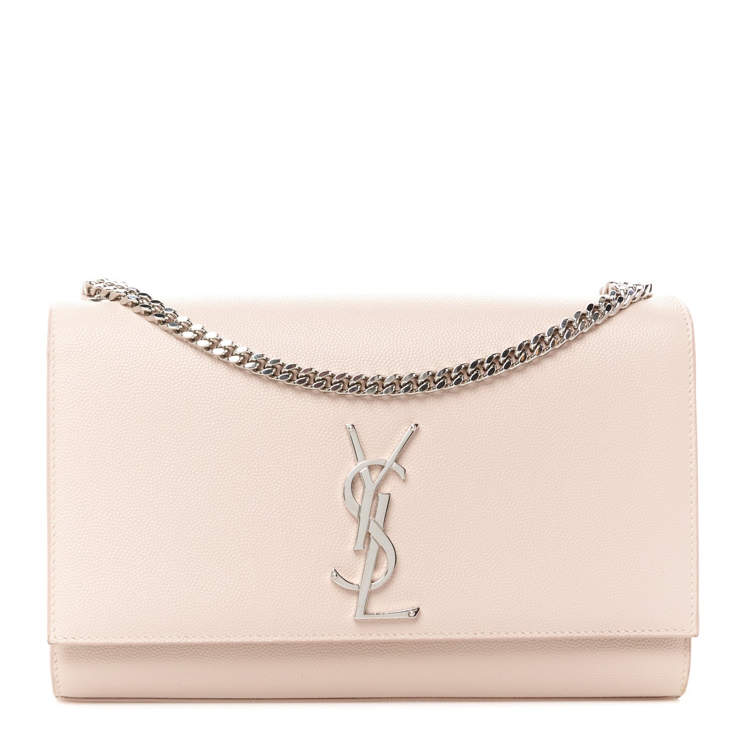 Saint Laurent Grain De Poudre Medium Monogram Kate Satchel  Rose Poudre 1 of 11