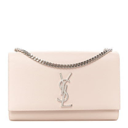Saint Laurent Grain De Poudre Medium Monogram Kate Satchel  Rose Poudre 1 of 11