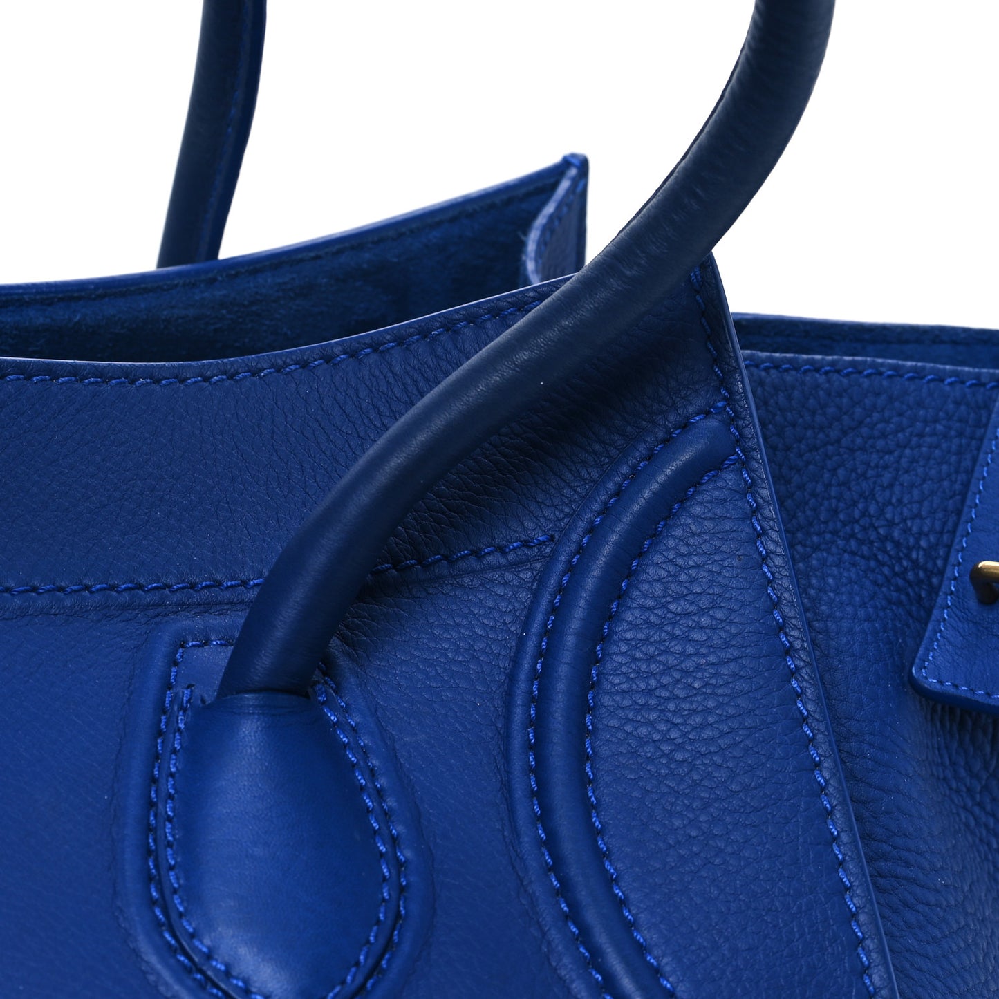 Supple Calfskin Medium Phantom Luggage Royal Blue