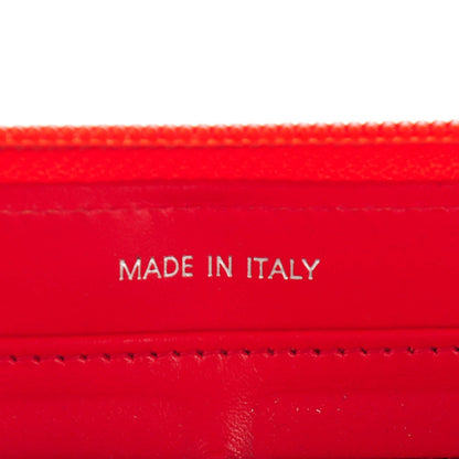 Chanel Caviar Large Timeless CC Gusset Zip Around Wallet Light Red 6 of 8