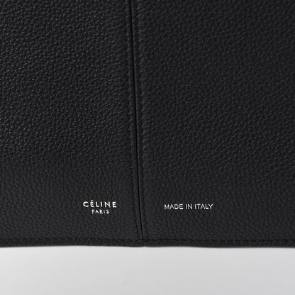 Celine Baby Grained Calfskin Medium Tri-Fold Bag Black 6 of 13