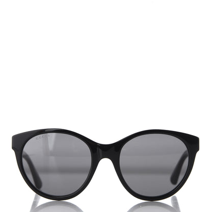 Gucci Round Frame Crystal Sunglasses GG 0419S Black 2 of 7