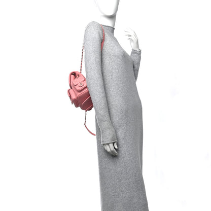 Chanel Shiny Caviar Quilted Small Pockets Drawstring Backpack Pink 2 of 10