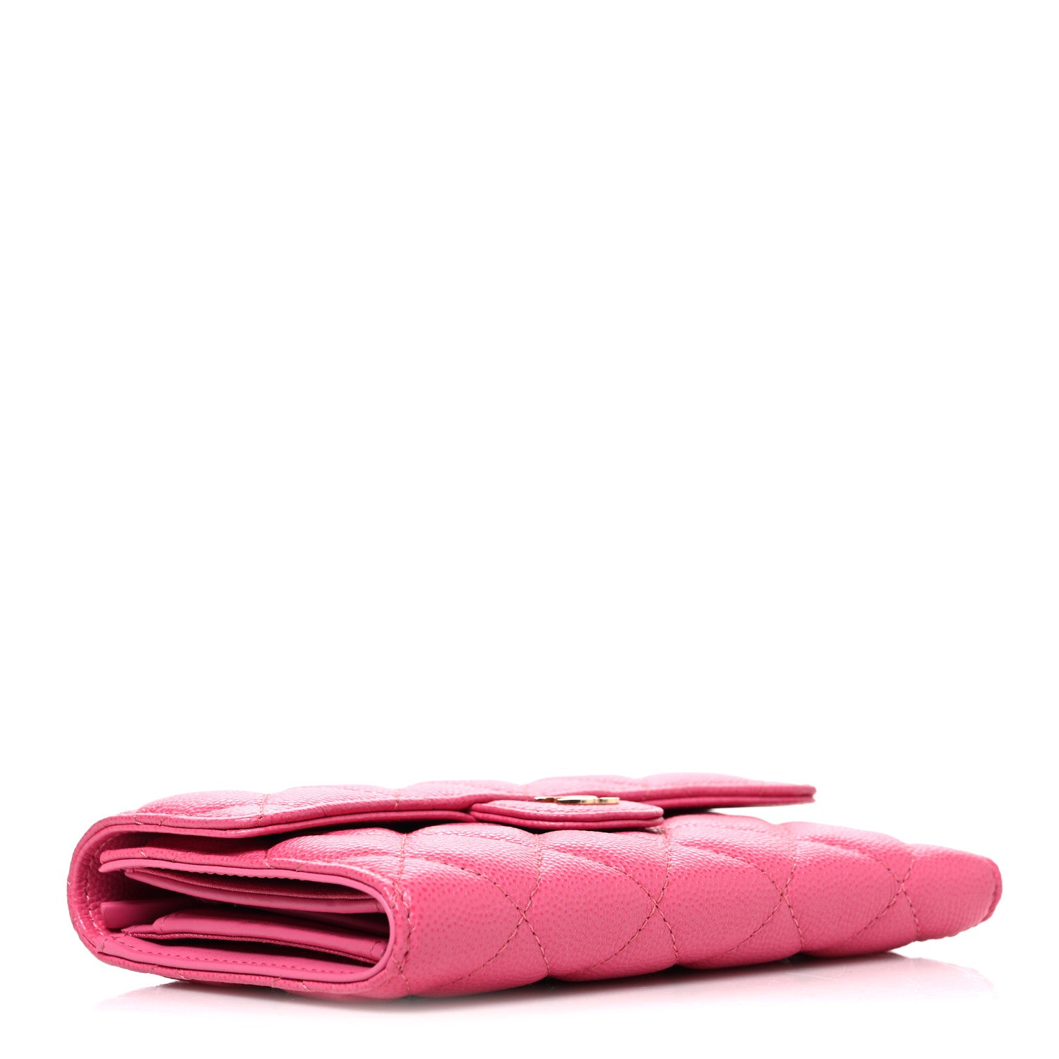 Chanel Caviar Quilted Medium Flap Wallet Pink 4 of 9