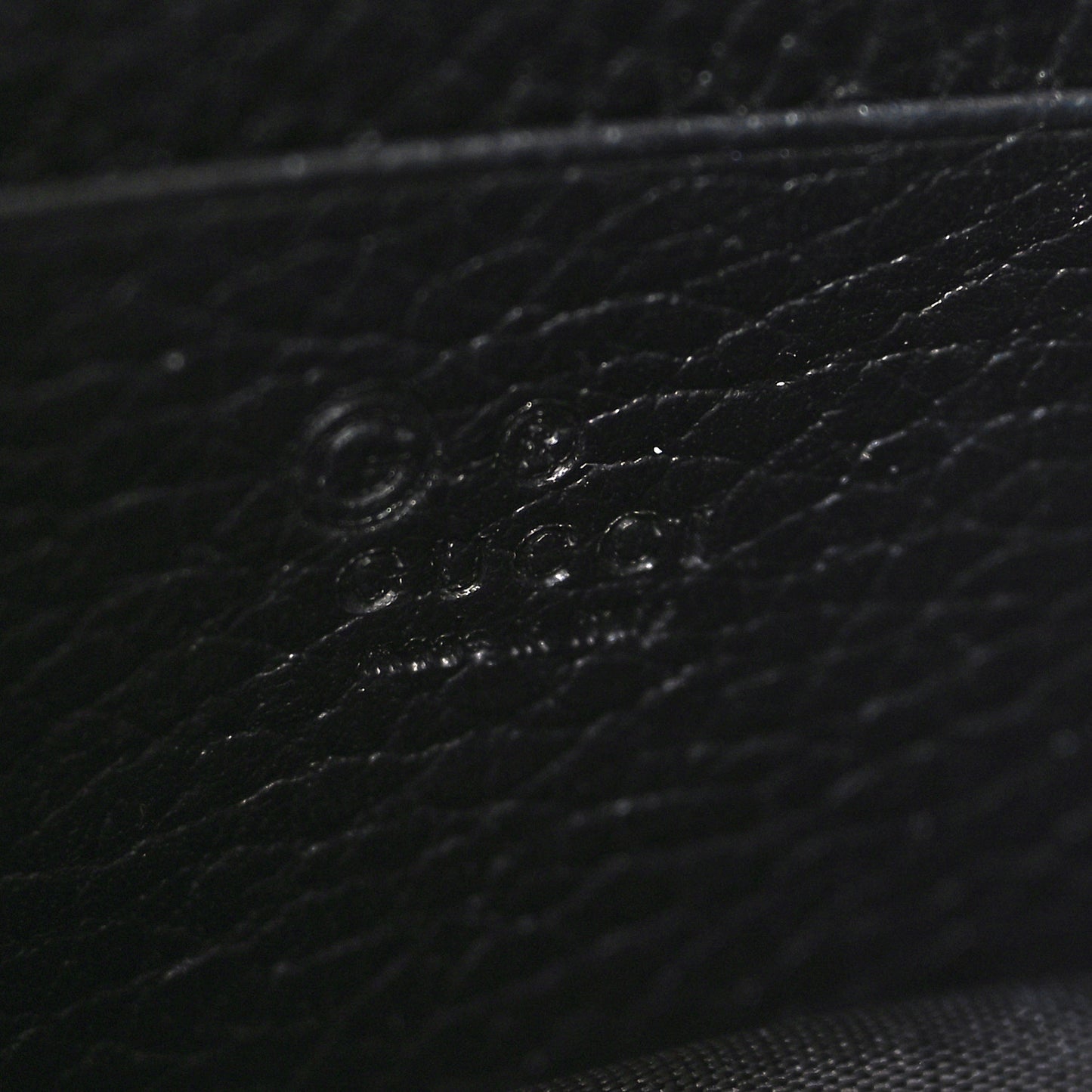 Dollar Calfskin Interlocking G Chain Wallet Black