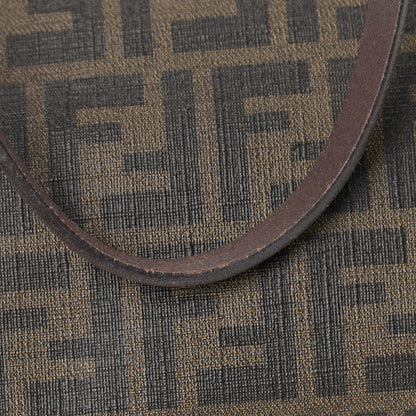 Fendi Zucca Spalmati Medium Roll Tote Tobacco Fuxia 13 of 17