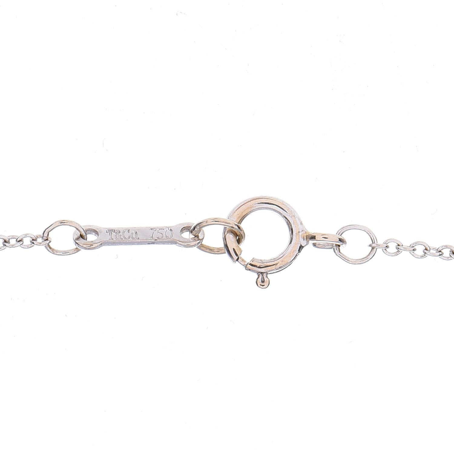 Tiffany 18K White Gold Diamond Paloma Picasso Small Signature X Pendant Necklace 7 of 7