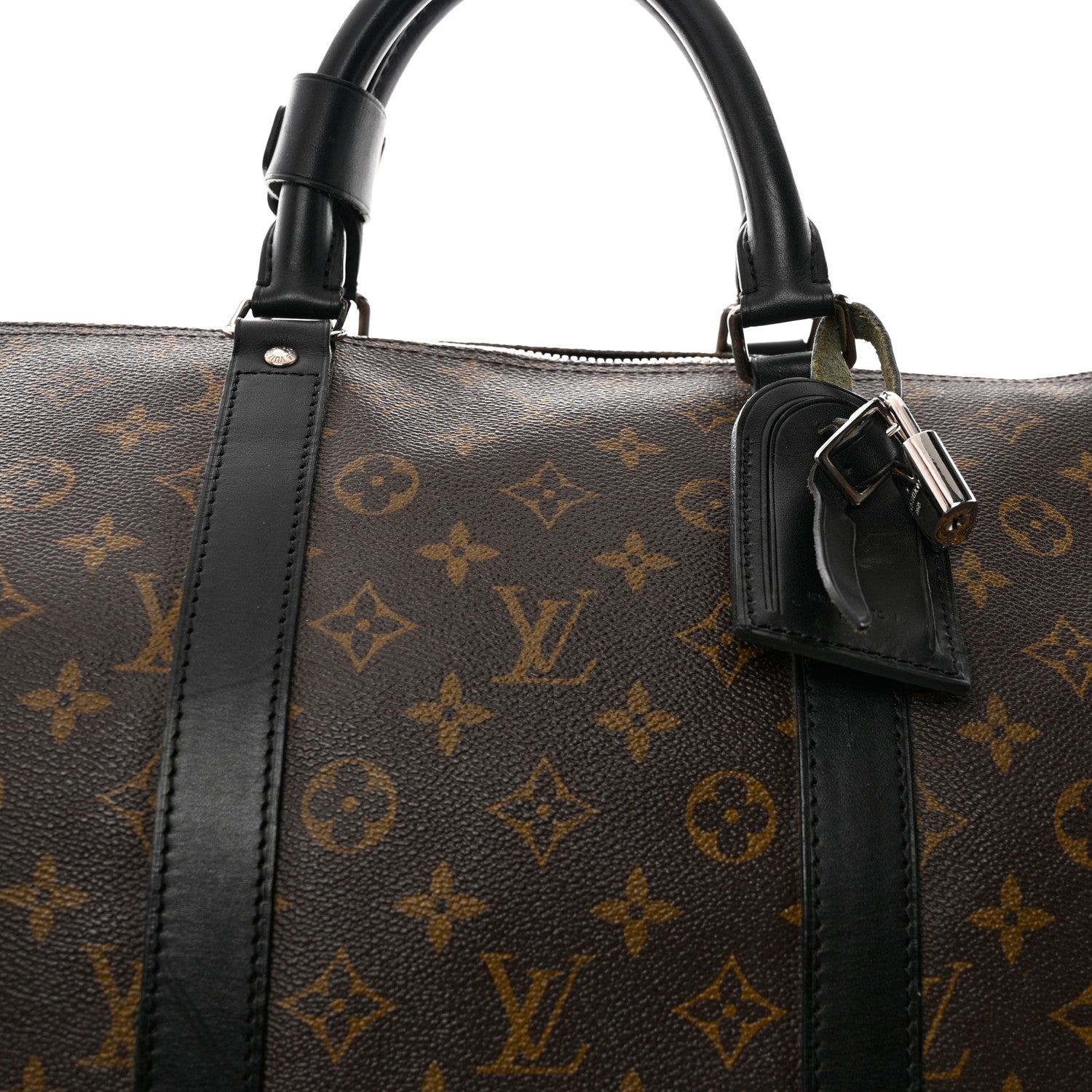 Louis Vuitton Monogram Macassar Keepall Bandouliere 55 8 of 10