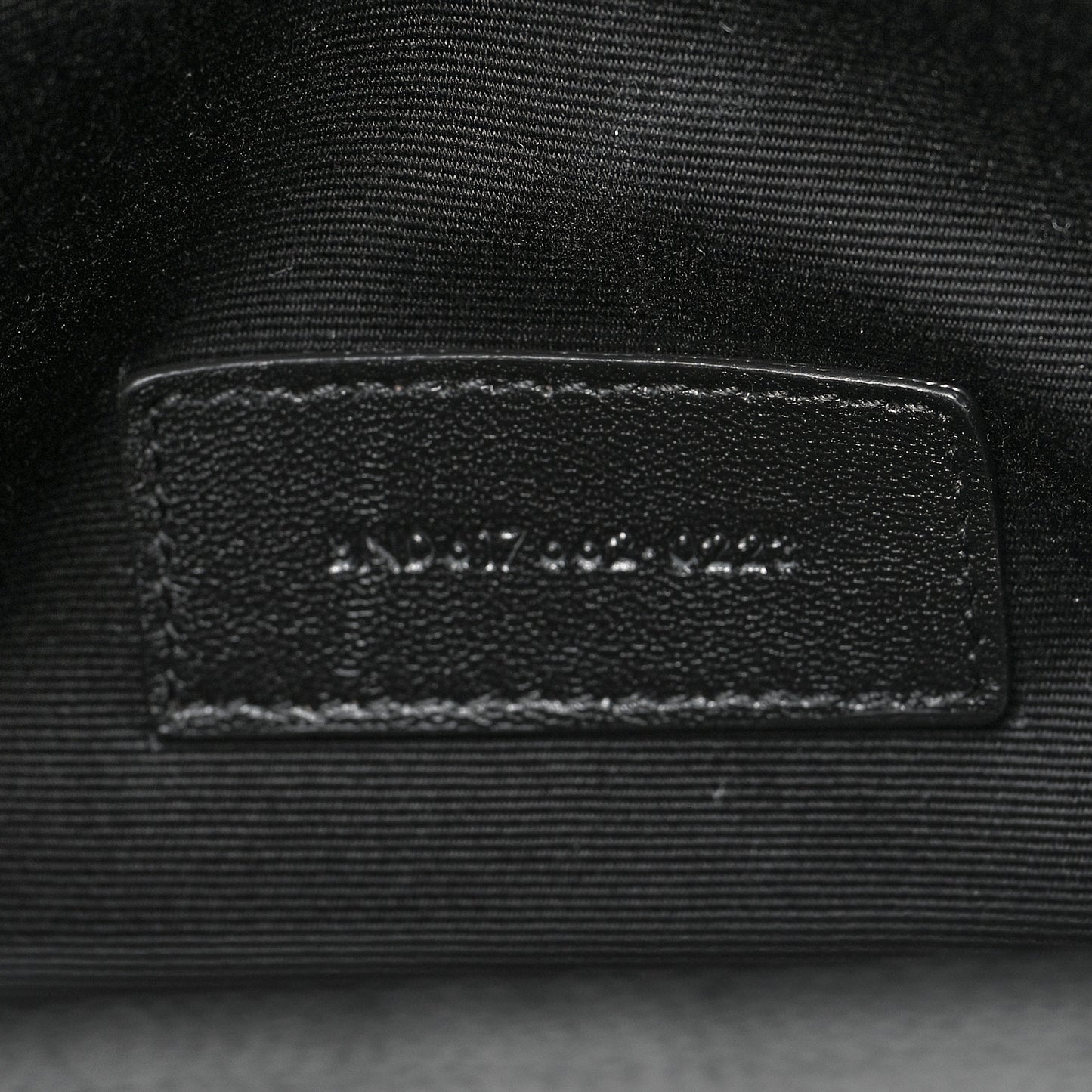 Grain De Poudre Matelasse Chevron Monogram Envelope Clutch Black