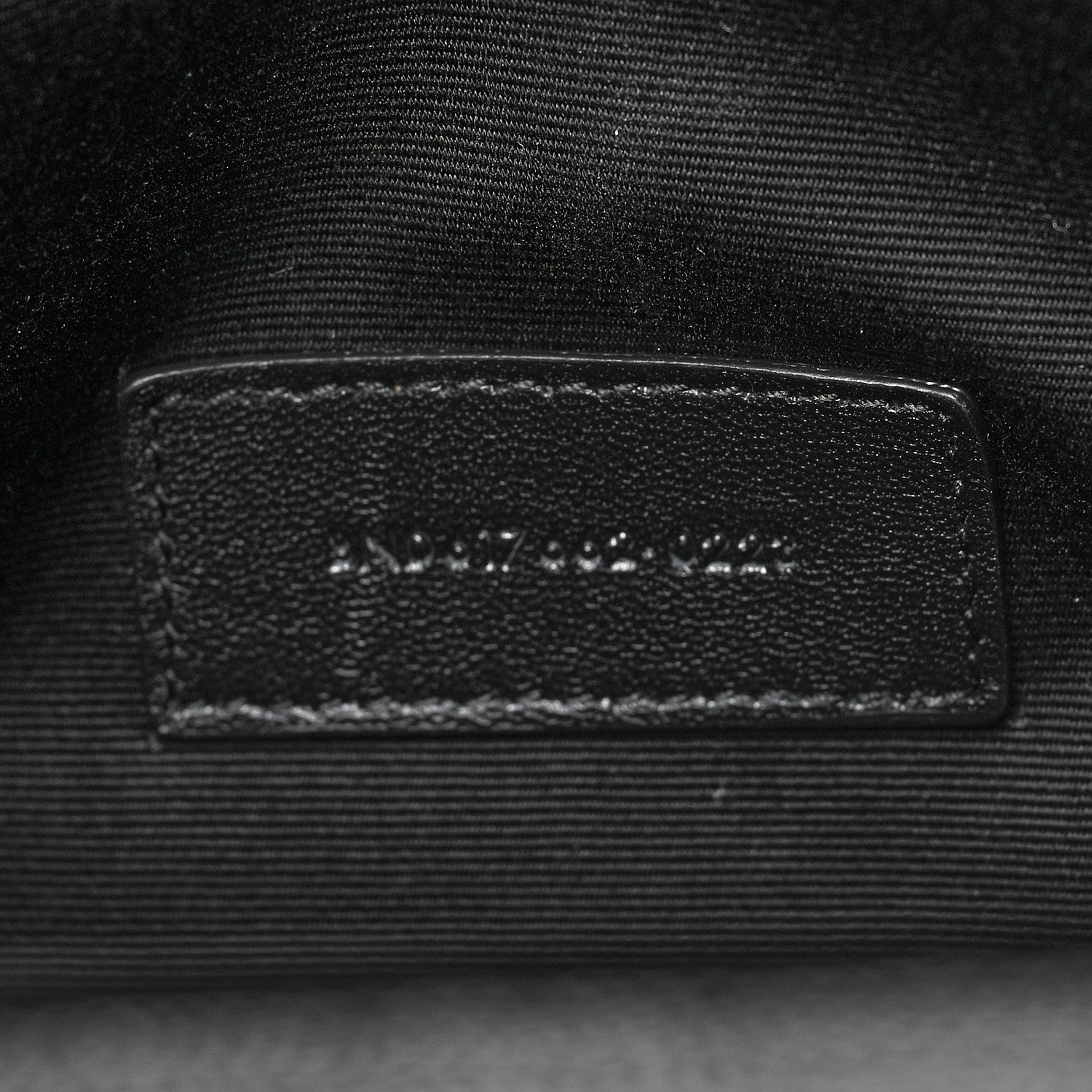 Saint Laurent Grain De Poudre Matelasse Chevron Monogram Envelope Clutch Black 6 of 10