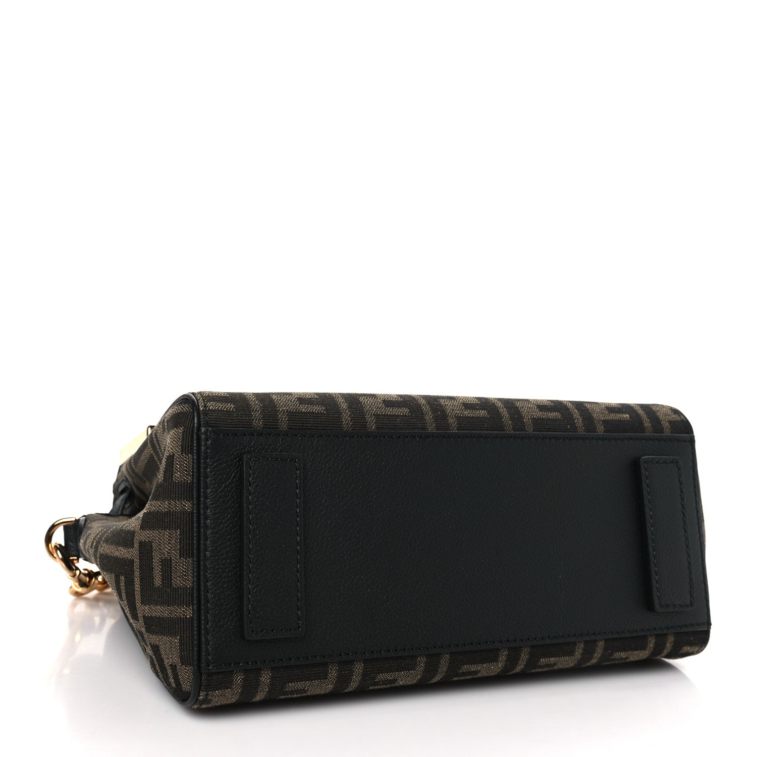 Versace X FENDI Grained Calfskin Fendace Medium La Medusa Top Handle Bag Black Brown 4 of 8