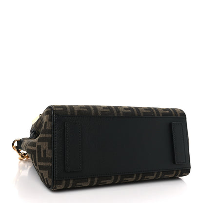 Versace X FENDI Grained Calfskin Fendace Medium La Medusa Top Handle Bag Black Brown 4 of 8