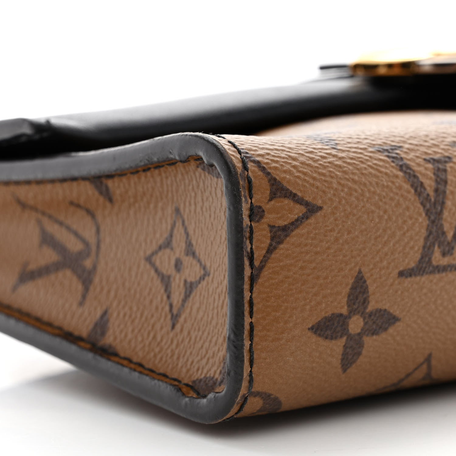 Louis Vuitton Calfskin Reverse Monogram Column Clutch 9 of 12