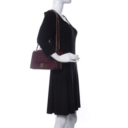 Chanel Sheepskin Quilted Vintage Mademoiselle Flap Dark Red 2 of 15