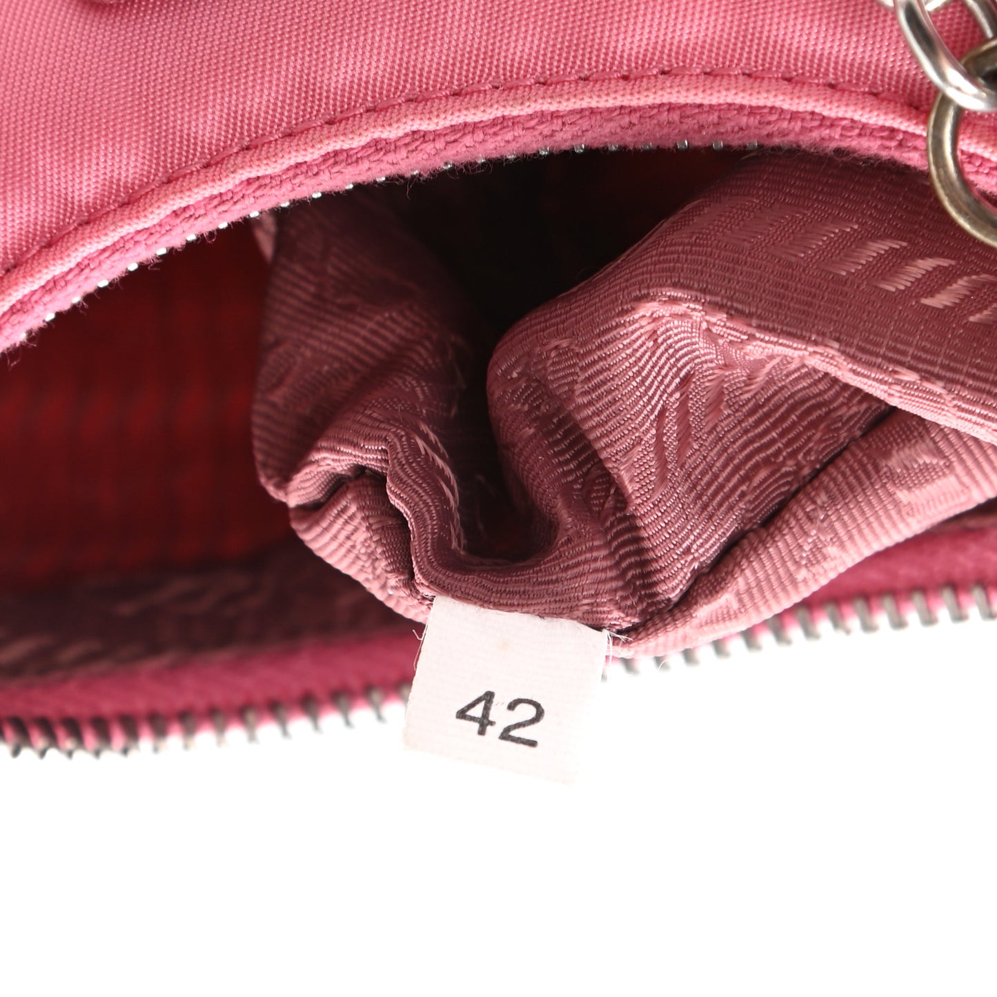 Tessuto Nylon Saffiano Mini Re-Edition 2000 Shoulder Bag Begonia