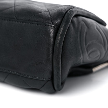 Chanel Lambskin Stitched Medium Ultimate Soft Tote Black 9 of 12