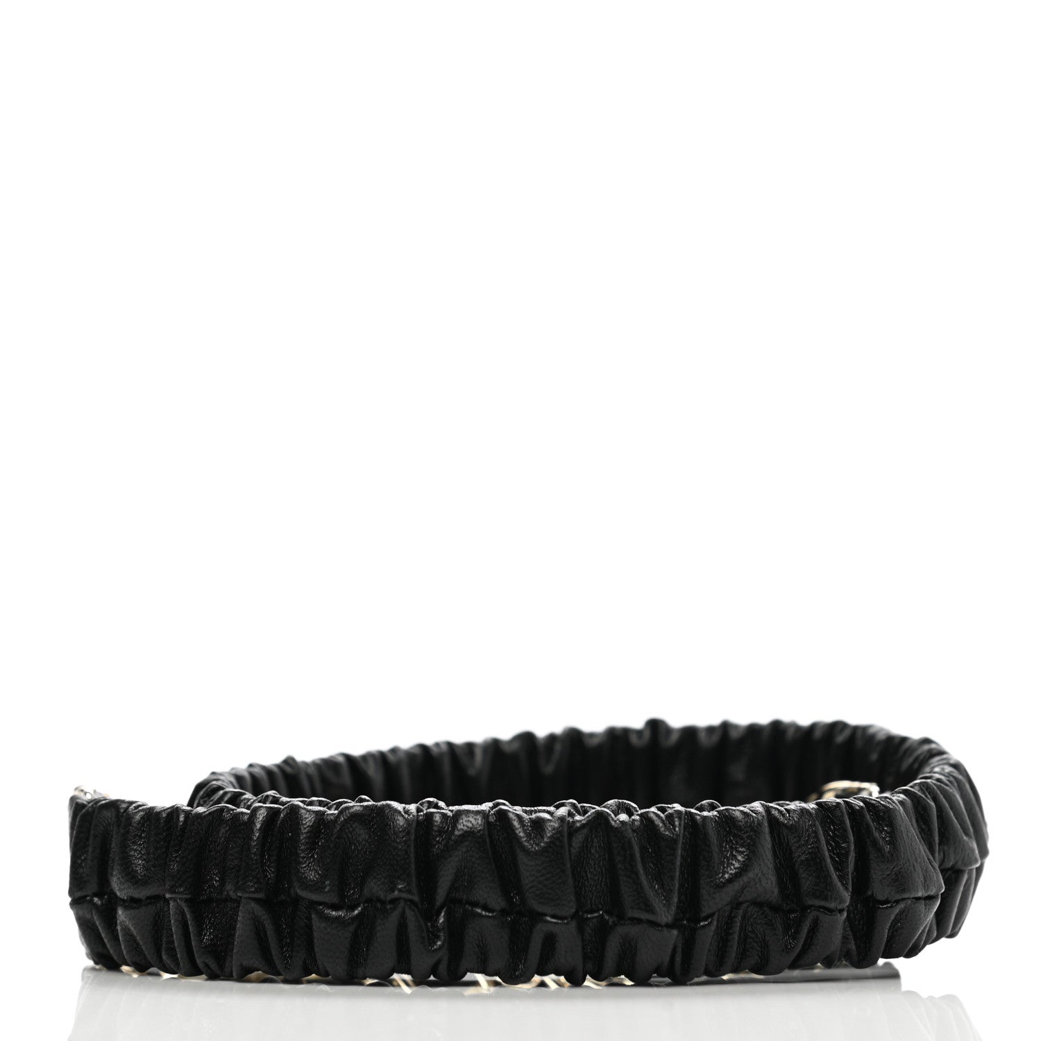Chanel Lambskin CC Pearl Chain Belt 80 32 Black 2 of 5