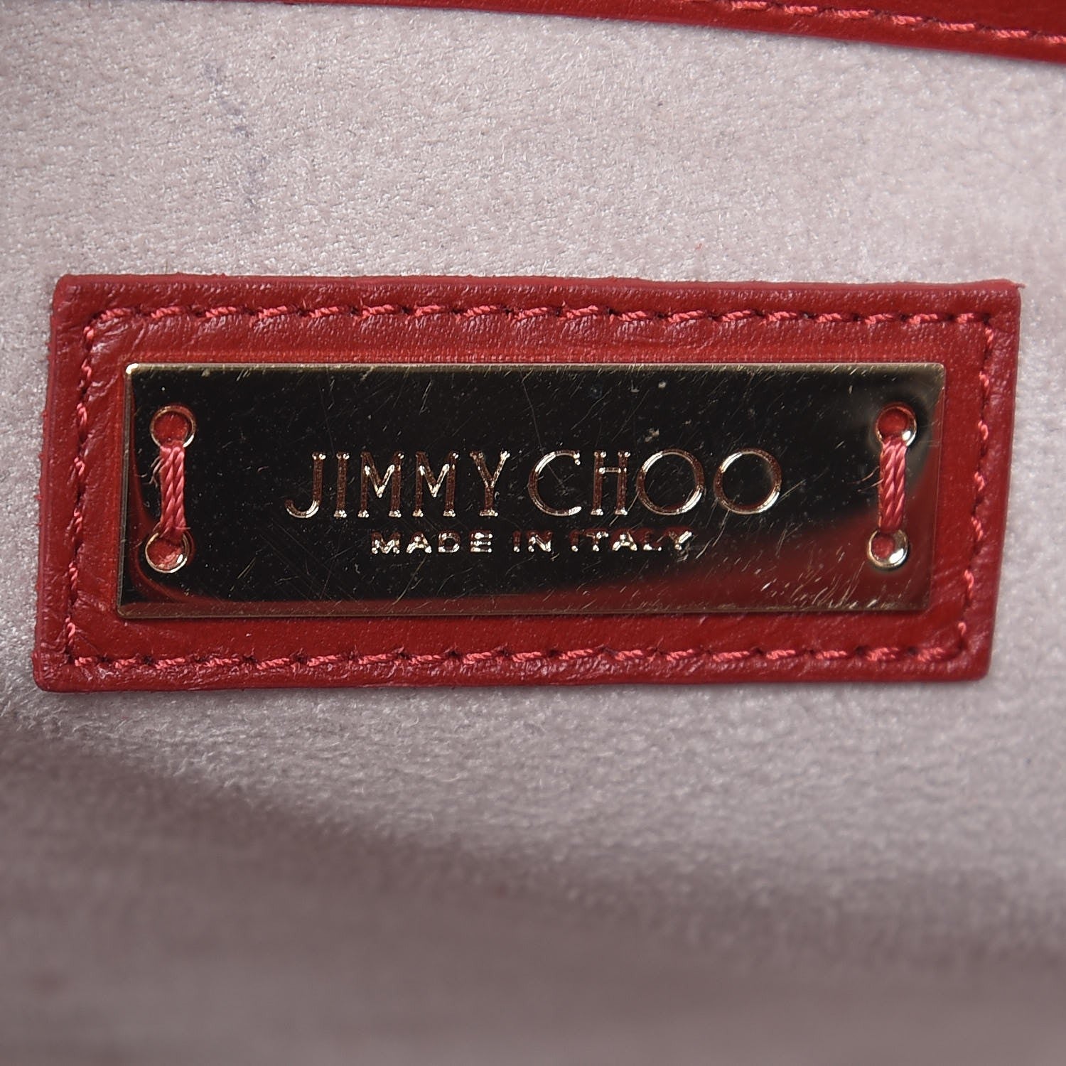 Jimmy Choo Suede Riley Tote Red 6 of 15