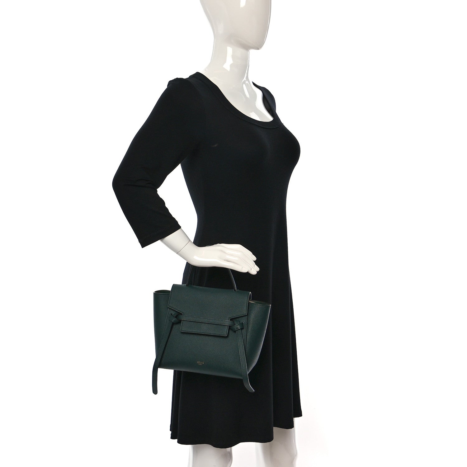 Celine Grained Calfskin Nano Belt Bag Amazone 3 of 8