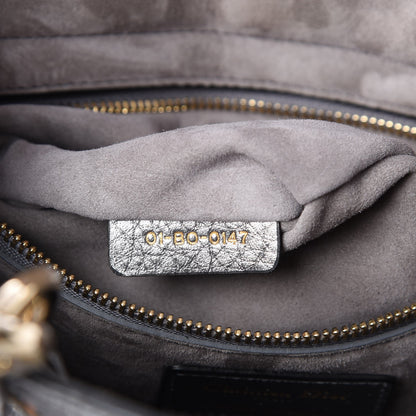 Christian Dior Metallic Grained Calfskin Cannage Medium Supple Lady Dior Silver 8 of 8