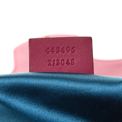 Gucci Velvet Matelasse Blind for Love Embroidered Medium GG Marmont Shoulder Bag Light Raspberry Rose Multicolor 7 of 11