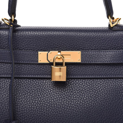 Hermes Taurillon Clemence Kelly Retourne 28 Bleu Nuit 10 of 10