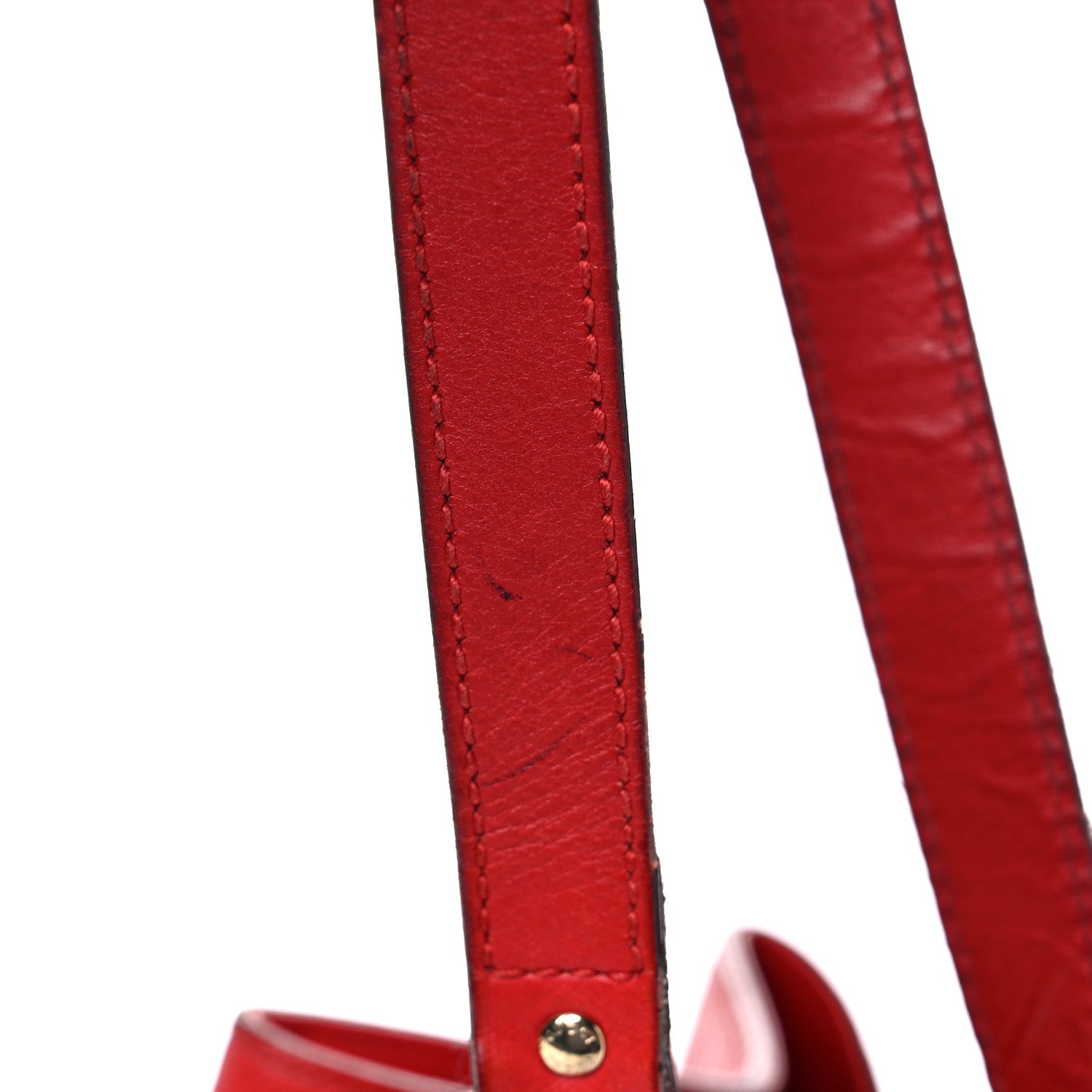 Gucci Bright Diamante GG Monogram Studded Medium Bucket Bag Red 30 of 33