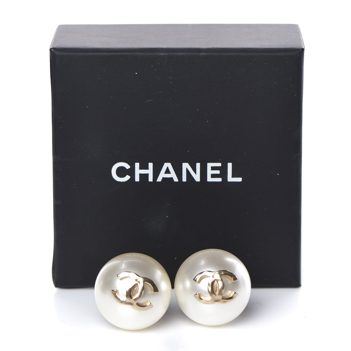 Pearl CC Large Earrings Gold