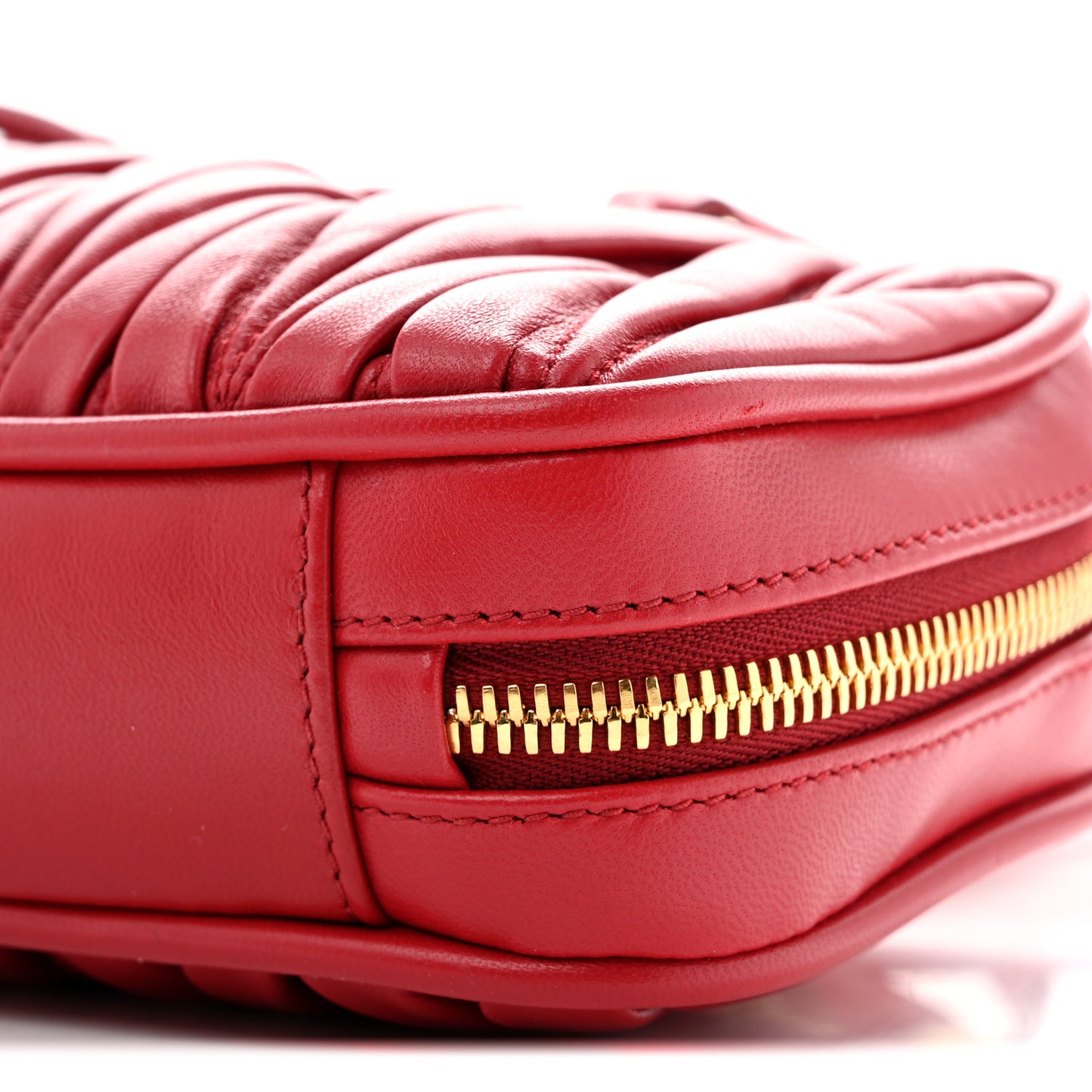 Nappa Matelasse Regular Arcadie Top Handle Bag Rosso