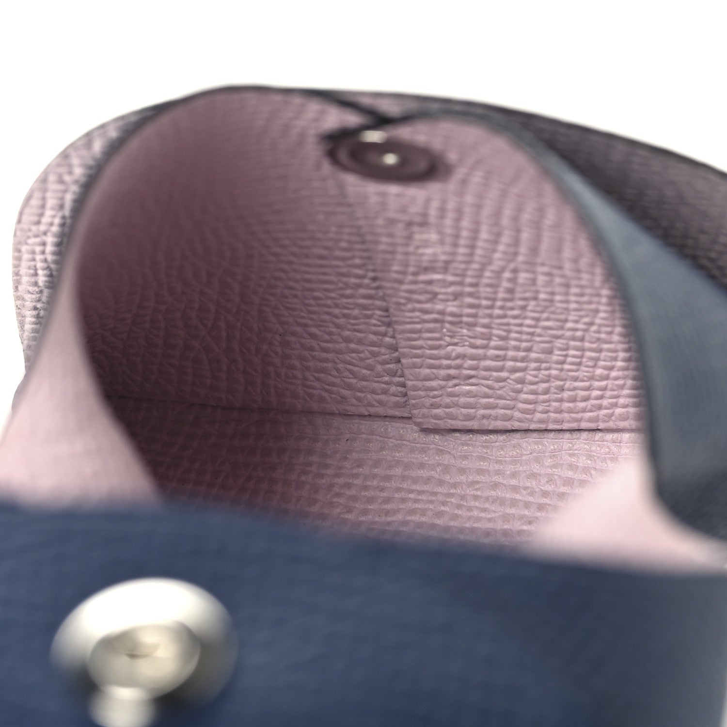 Hermes Epsom Verso Horseshoe Bastia Coin Purse Bleu Navy Mauve