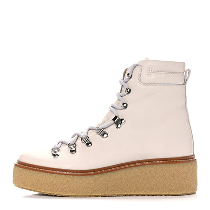 Hermes Calfskin Discovery Ankle Boot 38 White 1 of 10