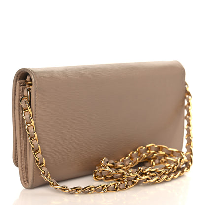 Prada Vitello Move Metal Oro Chain Wallet Cammeo 2 of 7